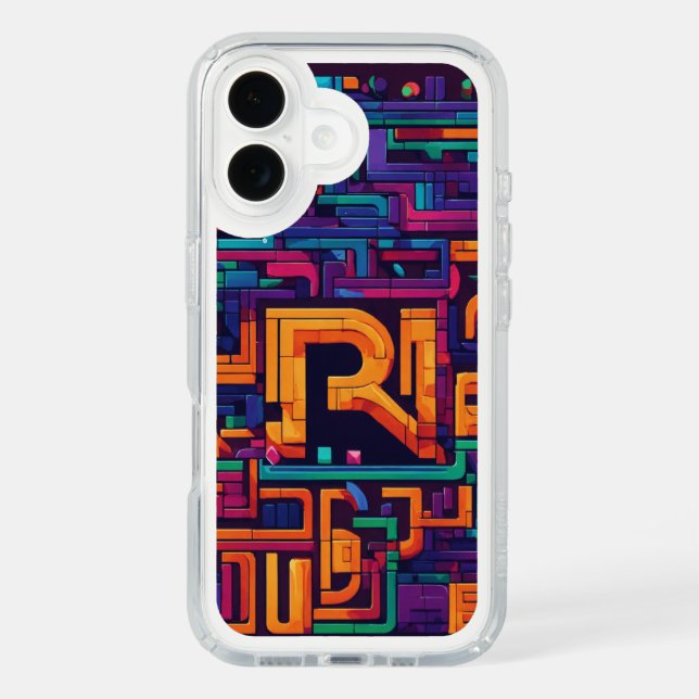 Futuristic Abstract I Phone 16 Case Design (Front)