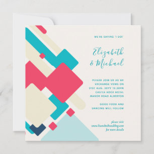 Futuristic Abstract Wedding Invitation