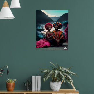 Futuristic African Art: Visionary Portraits of Me Poster