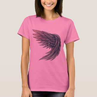 Futuristic Angel Wing Tattoo Art – Women's T-Shirt