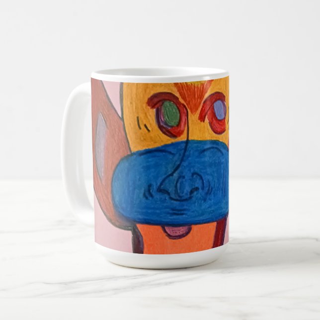 Futuristic Animal Art  Coffee Mug (Front Left)