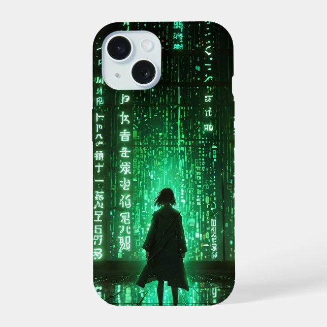 Futuristic anime iphone case (Back)