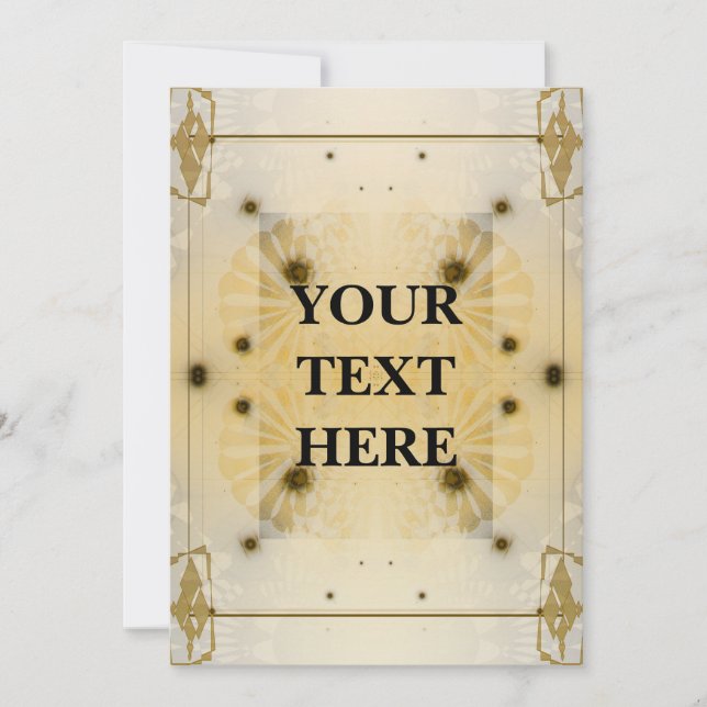 Futuristic Art Deco Invitation (Front)