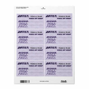 Futuristic Artist Price Labels Tags with stars