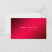 Futuristic Background Professional Red White Business Card (Front/Back)