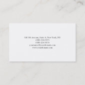 Futuristic Background Professional Red White Business Card (Back)