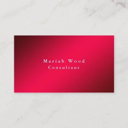 Futuristic Background Professional Red White Business Card