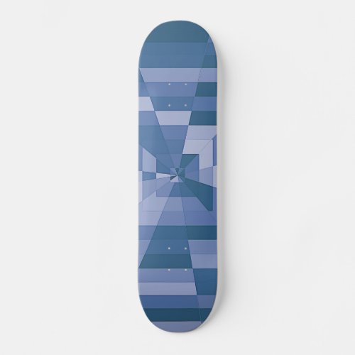 Futuristic Blue Portal Skateboard
