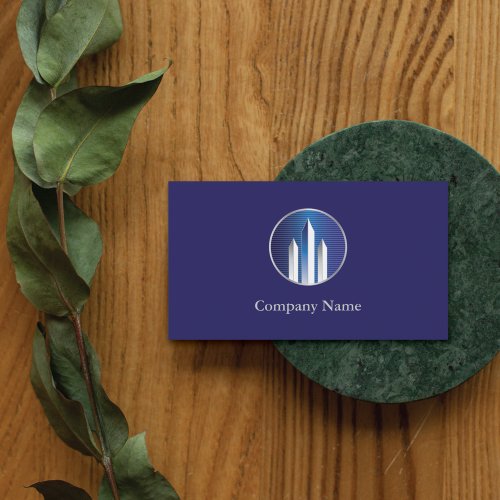 Futuristic Buildings Commercial Real Estate Business Card