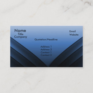 Futuristic Business Card, Blue Card