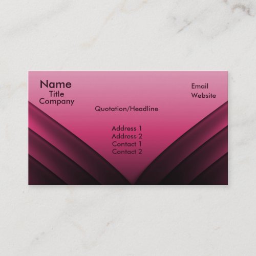 Futuristic Business Card Dark Pink Business Card