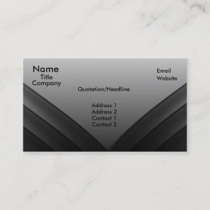 Futuristic Business Card, Gray Business Card