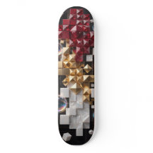 Futuristic Christmas Mosaic Column 3D
