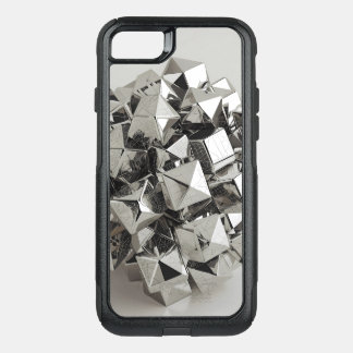 Futuristic Chrome Cubes iPhone Case