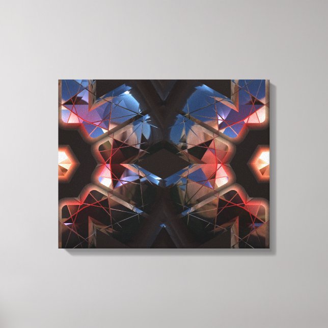 Futuristic Chrystal X7-11 Wrapped Canvas Print (Front)
