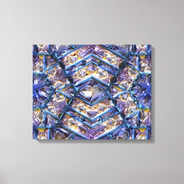 Futuristic Chrystal X7-12  Wrapped Canvas Print (Front)