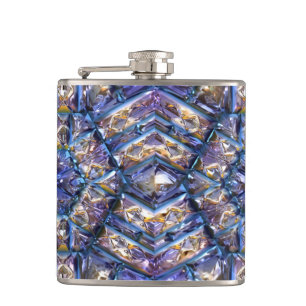 Futuristic Chrystal X7-12 Wrapped Flask
