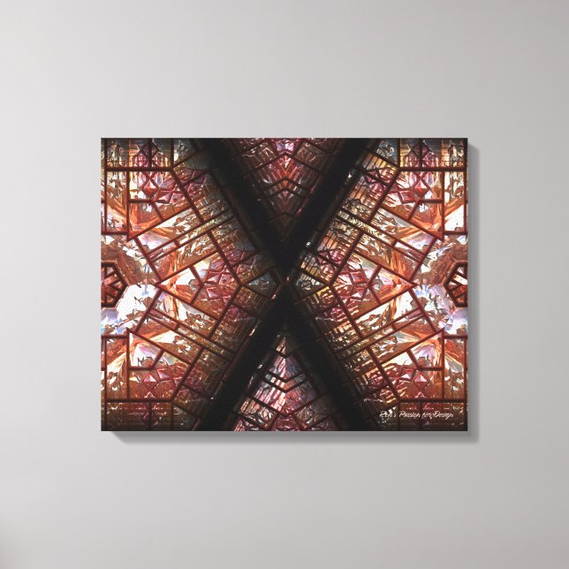 Futuristic Chrystal X7-1 Wrapped Canvas Print (Front)