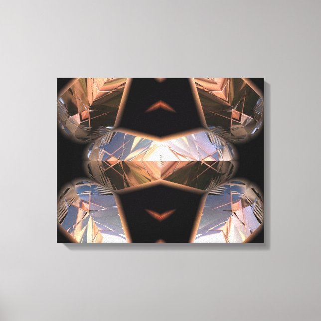 Futuristic Chrystal X7-2 Wrapped Canvas Print (Front)