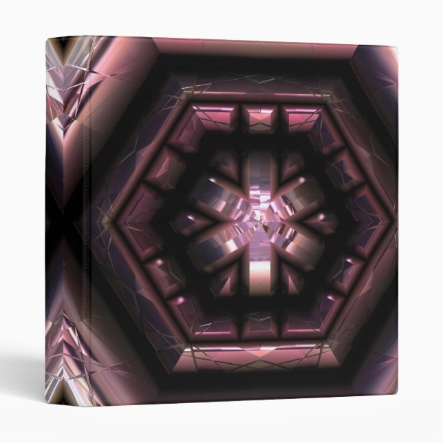 Futuristic Chrystal X7-6 3 Ring Binder (Front/Spine)