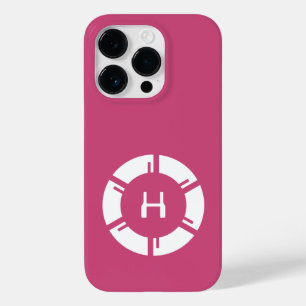 Futuristic Circle With Sci-Fi Monogram Rose Pink Case-Mate iPhone 14 Pro Case