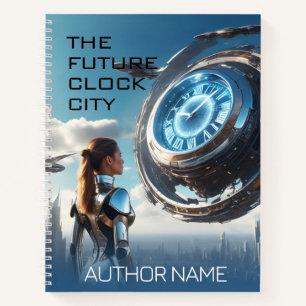 Futuristic City Book Cover Inspiration Notebook