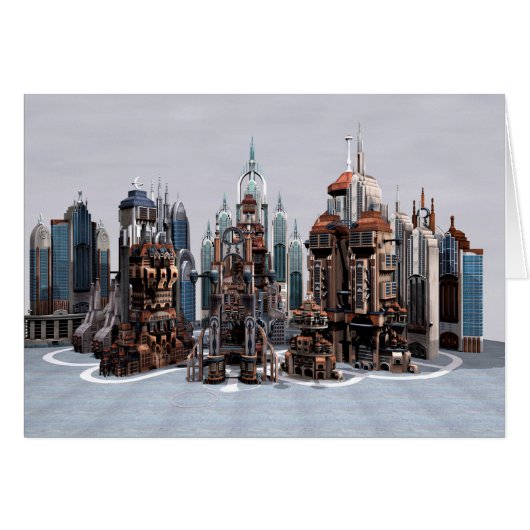 Futuristic City Cards (Front Horizontal)