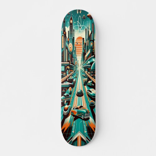 Futuristic City Glide Skateboard