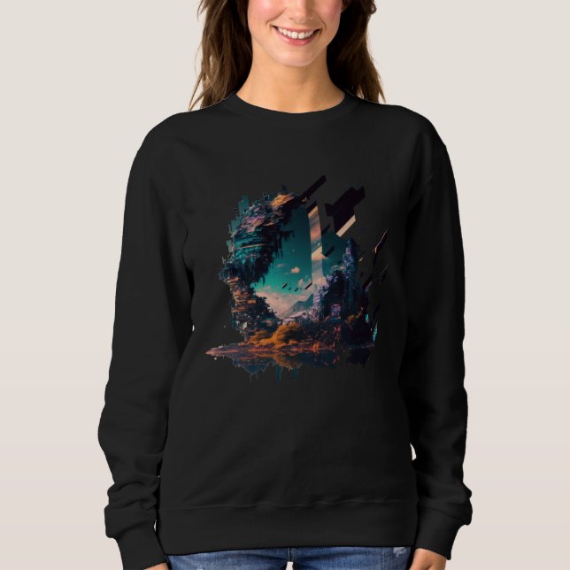 Futuristic City of Japan Sweatshirt (Front)