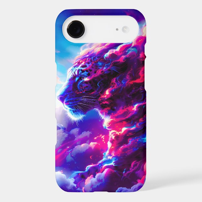 Futuristic Cosmic Neon Leopard  Case-Mate iPhone Case (Back)