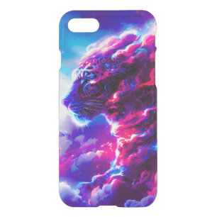 Futuristic Cosmic Neon Leopard iPhone SE/8/7 Case