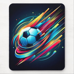 Futuristic Cyber Football Speed Sports Mouse Pad