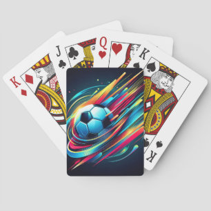 Futuristic Cyber Football Speed Sports Poker Cards