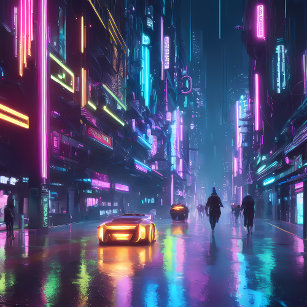 PC Wallpaper 4K - Synthwave Dreams: Embrace the Neon Night! in