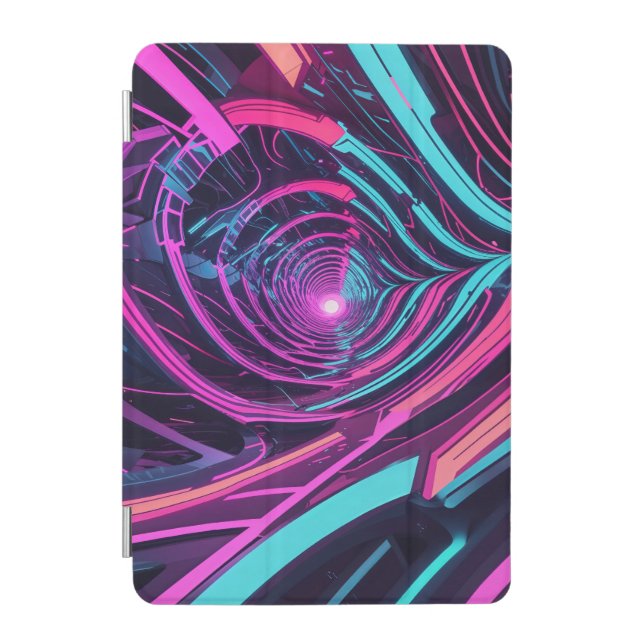 Futuristic Cyberpunk Art Case with Neon Lights (Front)