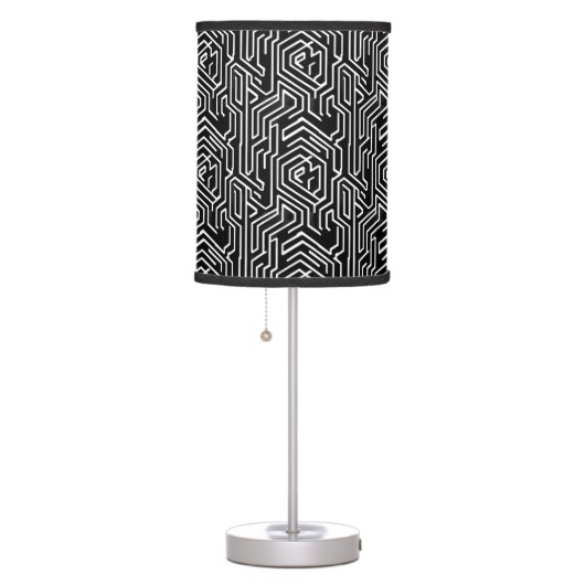 Futuristic cyberpunk monochrome table lamp (Right)