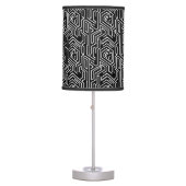 Futuristic cyberpunk monochrome table lamp (Front)