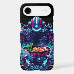 Futuristic Cyberpunk Robot Neon Food Ramen iPhone 17 Air Case