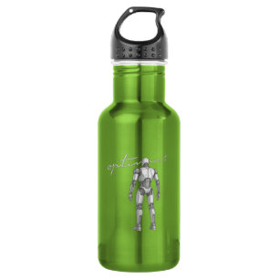 Futuristic Deep Space Rocket Mars Mission Space Stainless Steel Water Bottle