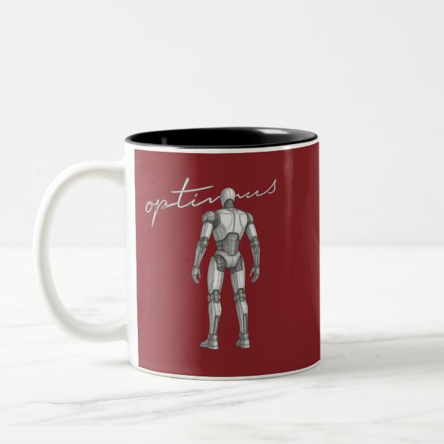 Futuristic Deep Space Rocket | Mars Mission Space  Two-Tone Coffee Mug (Left)