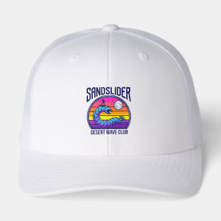 Futuristic Desert Worm Surf Club Synthwave T-Shirt