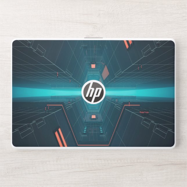 futuristic design HP laptop skin (Front)