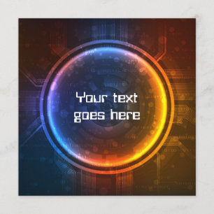 Futuristic design invitation