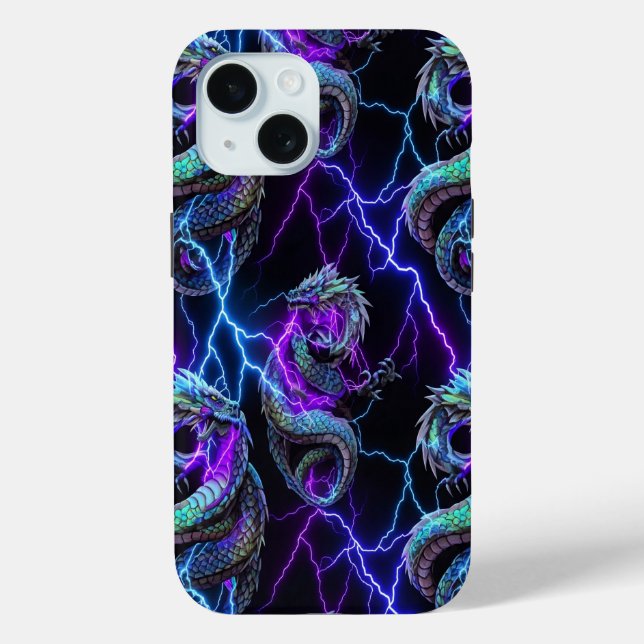 Futuristic design iPhone 15 Case by Quantum Verse (Back)