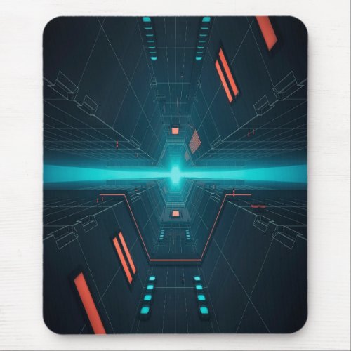 futuristic design mouse pad