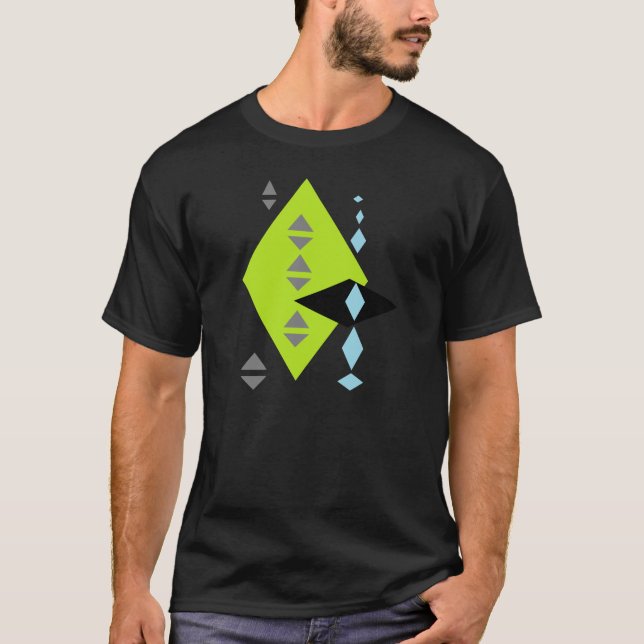 Futuristic Diamond Print Tee (Front)