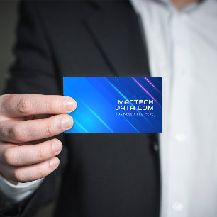 Futuristic Digital Communication Hitech   Modern Business Card