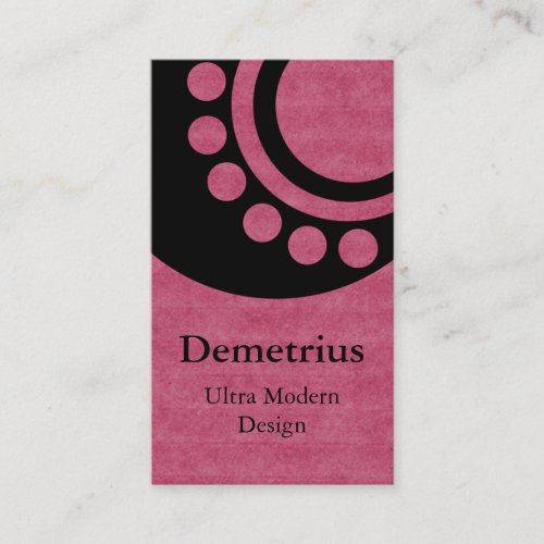 Futuristic Dimensions Business Card Pink Business Card