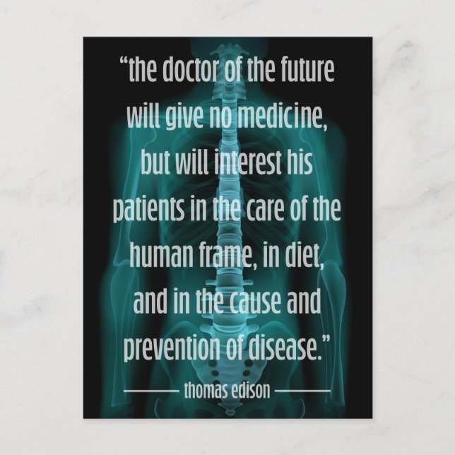 Futuristic Doctor of Future Chiropractic Recall Postcard (Front)