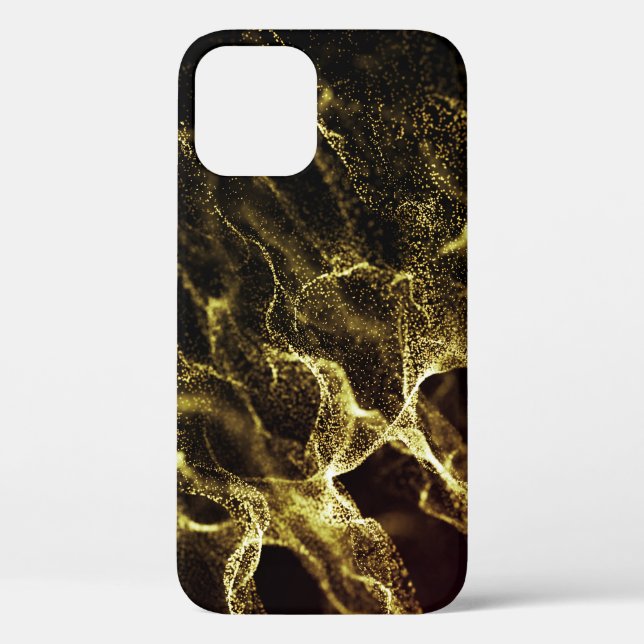 Futuristic Dots Wave: Dynamic Background. Case-Mate iPhone Case (Back)